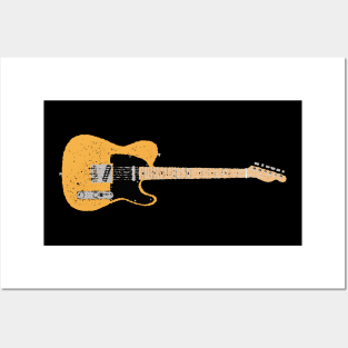 Merle Haggard Butterscotch Telecaster Electric Guitar Posters and Art